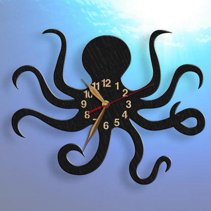 octopus wall clock – playful sea creature design