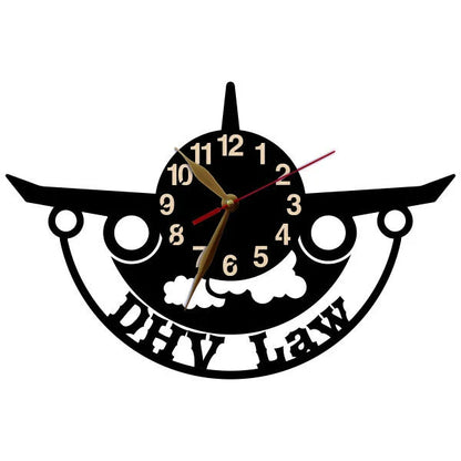 Custom airplane wall decor with custom cutout