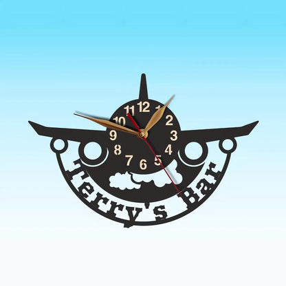 Decorative wall clock with a unique design for a bar decoration