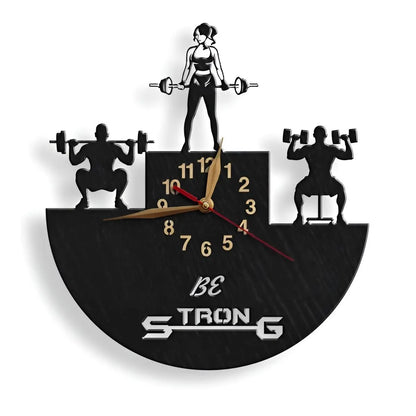 Dual lifter design with woman and man on podium and custom text  cut-out