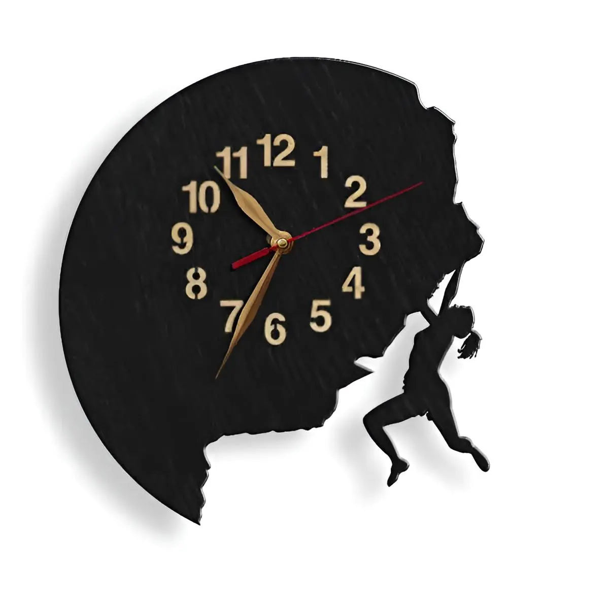 Woman climber clock design