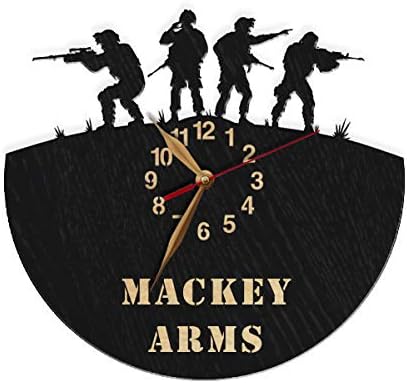 Military tactical wall clock for veterans and active duty