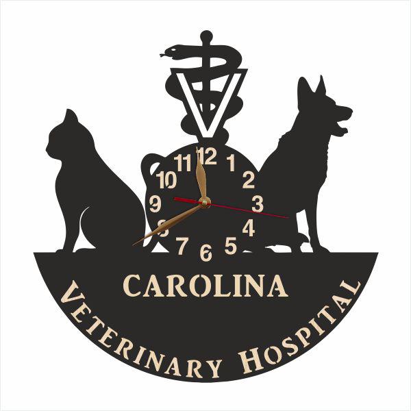 Veterinarian wall decor with personalized text area