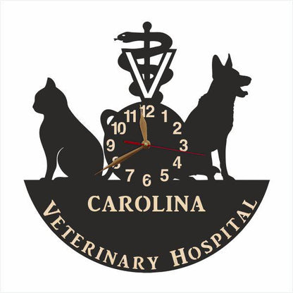 Veterinarian wall decor with personalized text area