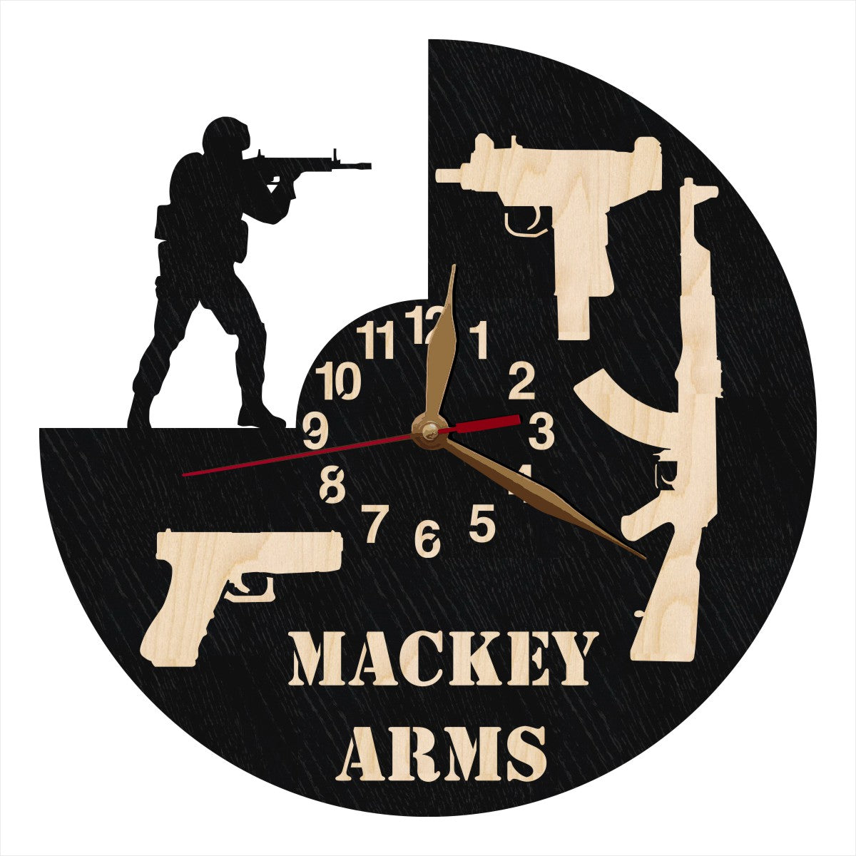 Unique gift for soldier or veteran – customizable clock